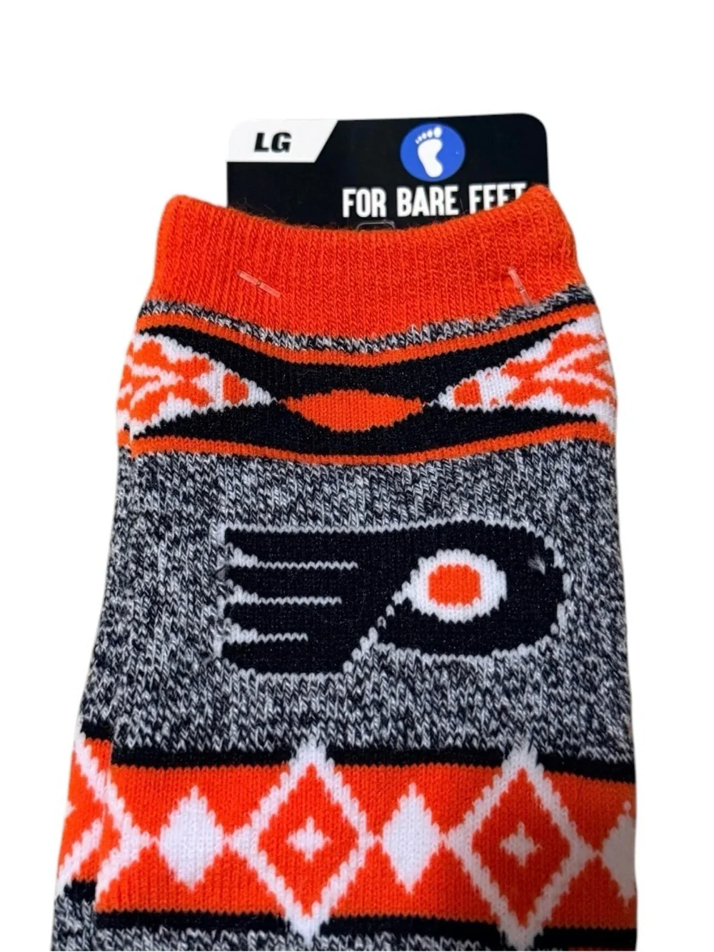 For Bare Feet NHL Philadelphia Flyers Holiday Socks